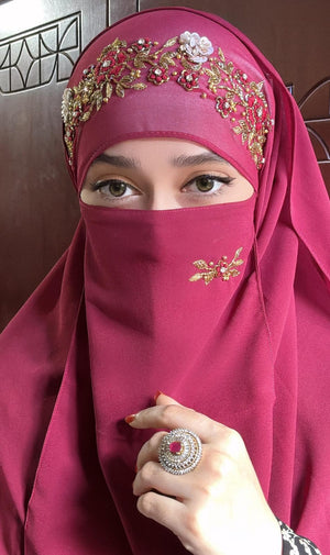 Deep maroon color
