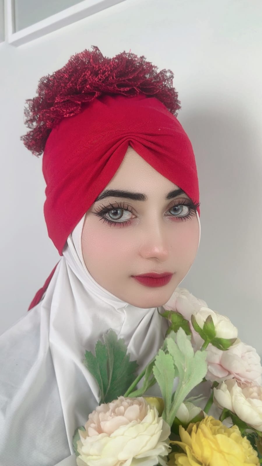 Crinkle Ruffle Bonnet Volumizer