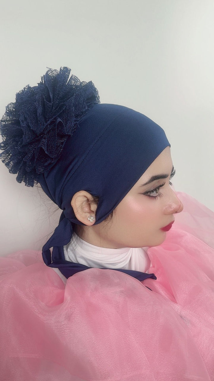 Ear Open Ruffle Bonnet Volumizer (Khopa)