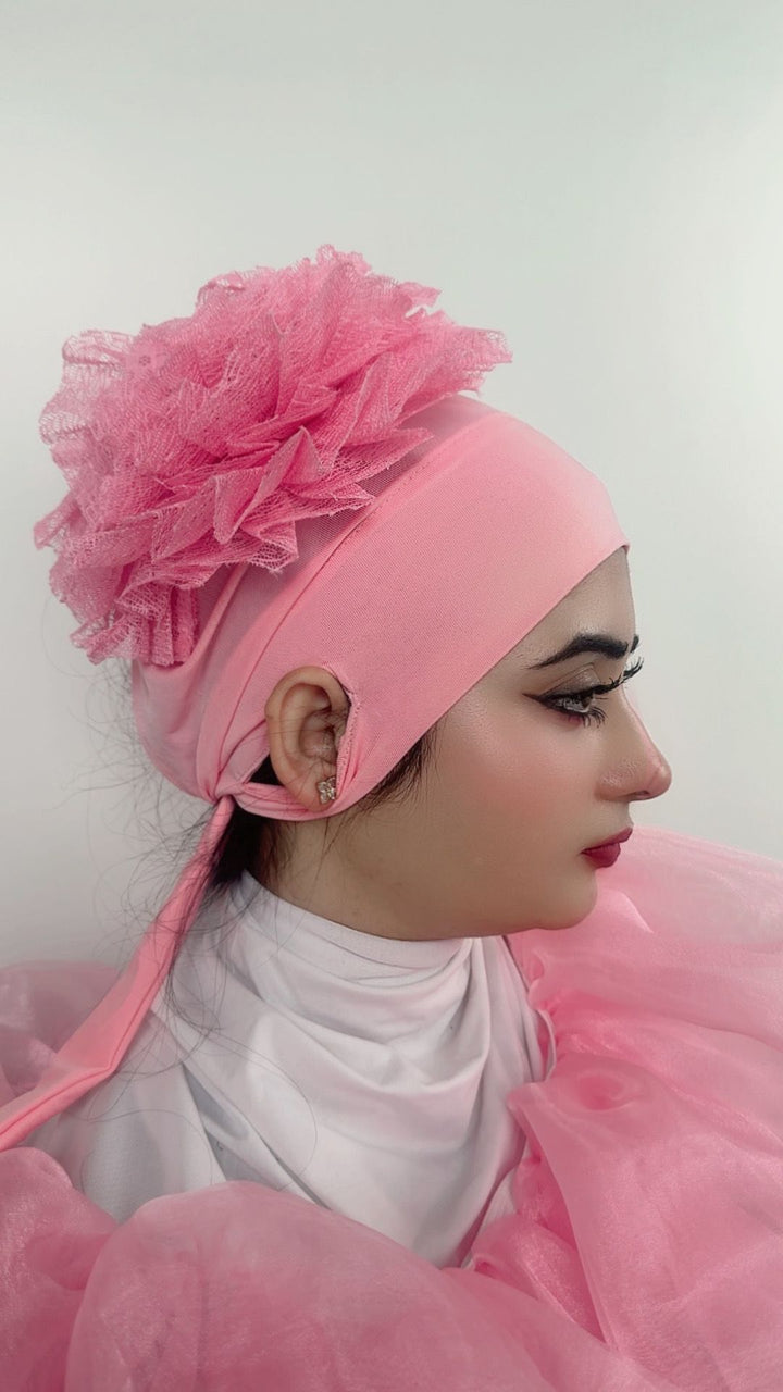 Ear Open Ruffle Bonnet Volumizer (Khopa)